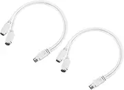 uxcell 2Pcs PS/2 Adapter Y Cable MDIN6 1.08FT PS/2 Male to Dual Female Converter Connector Adapter for Industrial PC Computer Keyboard and Mouse,Black
