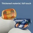 Capsule Holder 4/6 Compartments Multifunctional Ring Earring Container Pill