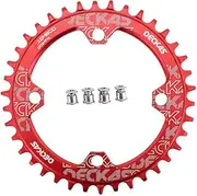 DJC Bike Chainring 104mm BCD Round/Oval MTB 104BCD 30T to 52T 7/8/9/10/11/12 Speed Narrow Wide Tooth Aluminum 7075 Super Lightweight 30T 32T 34T 36T 38T 40 42 DH XC Trail Fat Bike Ebike