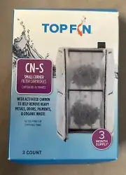 TopFin CN-S 3 Corner Filter - 3 Month Supply. New - Slightly Damaged Box
