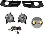 Fog Lights Car LED Fog Lamp European Version Harness Wiring Cover Grille Halogen For Toyota For Corolla 2004 2005 2006 Fog Lights