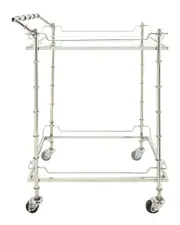 Sagebrook Home 2-Tier Rolling Bar Cart