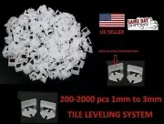 200-2000X Clip Tile Leveling System Kit Floor Wall 1-3mm Tile Spacer Tiling Tool