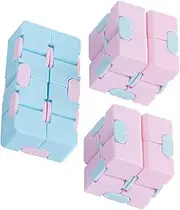 BCOATH 3pcs Candy Cube for Puzzle Relaxing Fidget Stress Relieving Intellectual Stress Pp Random Color