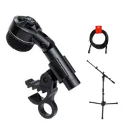 Electro-Voice ND44 Dynamic Instrument Tight Mic w/ Short Mic Stand & Cable