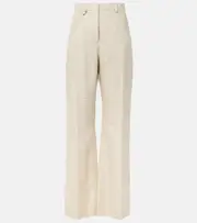 [Jacquemus] Jacquemus Sauge high-rise straight pants UK 6 beige