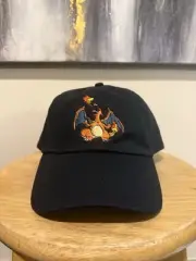 Pokémon Charizard Black Strap Back Dad Hat Pikachu Charmander Blastoise