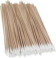 Minkissy Organic Cotton Buds 500pcs Long Handle Cotton Sticks Wooden Handle for Cleaning Jewelry Store