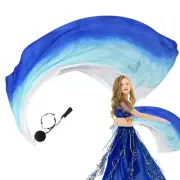 Veils Light Silk Belly Dance Hand Thrown Scarf Shawl Veil Silk Poi Flag 200x80cm