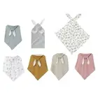 Toddlers Hooded Shower Blanket Thick Gauze-Cotton Cape Baby Wearable Bath Towel