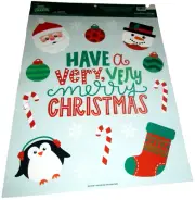 CHRISTMAS Window Clings ~ HAVE A VERY MERRY CHRISTMAS
