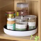 360 Rotating Spice Storage Rack Turntable Condiment Holder Waterproof and wukfb