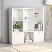 Book Cabinet White 98x30x98 cm Engineered Wood vidaXL