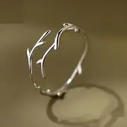 Sterling Silver Open Ring / Set 05 - 1 Pc - Silver - One Size