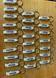 25 Old Style Beer, Brewery Beer Bottle Key Chain Openers, Can Openers