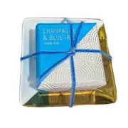 Fringe Studio Champagne & Blue Iris - Tray & Soap - NWT
