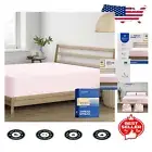 California King Fitted Sheet - 1000 TC Egyptian Cotton, Extra Deep Pocket, Blush