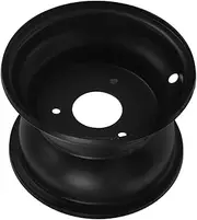 GRADENEVE Wheel Hub Rim Wheels Go Rim Go Kart Rim Assembly Atv Rim Assembly 3 Holes Wheel Rim All-terrain Vehicle Rims Atv Wheel Rim Replacement Wheel Rim 3 Holes Iron Black