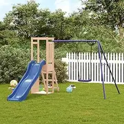 Outdoor Playset Solid Wood Pine,Swing Sets & Playsets 33.7KG-3155924