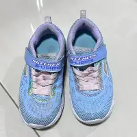 在飛比找蝦皮購物優惠-［二手] skechers 發光閃亮兒童女鞋 17cm