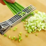 Muti-Layers Kitchen Scissors Stainless Steel Vegetable Cutter Scallion Herb Lave