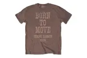 Creedence Clearwater Revival Unisex Adult Born To Move T-Shirt (Chestnut Brown) - UTRO10828