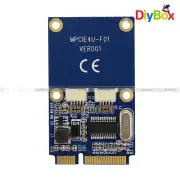 Mini PCIe PCI-E to USB Adapter mPCIe to 5 Pin 2 Ports Dual USB2.0 Converter Card