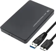 2.5" SATA USB 3.0 Tool-Free Hard Drive Disk HDD SSD Enclosure External Case
