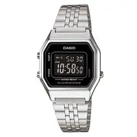 在飛比找PChome24h購物優惠-CASIO 復古經典-黑面 LA-680WA-1B