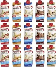 Protein Shake, High Protein Shake Assorted Variety Pack Sampler - 11 Fl Oz (5 Flavor - Pack of 15)