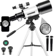 Telescope, Telescopes for Kids Beginners Adults, 70Mm Aperture Astronomy Refract