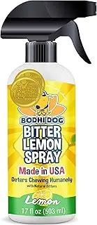NEW Bitter Lemon Spray | Stop Biting and Chewing for Puppies Older Dogs & Cats | Anti Chew Spray Puppy Kitten Training Treatment | Non Toxic | Professional Quality - Made in USA - 1 Bottle 17oz(503ml)