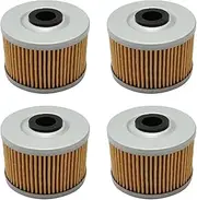 Motorcycle Engine Oil Filter for Sport 300 S XS RS Utility Crossroad 300 Flat 500 500 S(4pcs-yellow)