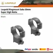 Leupold Sako 30mm Scope Ringmount Super High Matte Black Steel #le51722