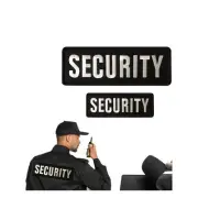 Large Small Embroidered Security Patch Vest Jacket Shirt Halloween Uniform