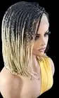 Handmade Braided Lace Wigs, Bob cut, ombre Micro millions braids. Short NWT
