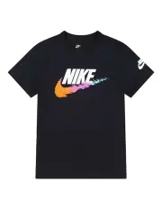 Nike Brandmark Swoosh Tee in Black