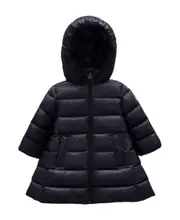 Moncler Enfant Logo Patch Down Jacket 1824M midnight blue