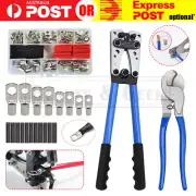 Crimping Tool Kit Cable Lug Crimper Wire Plug Pliers Battery Terminal Assortment