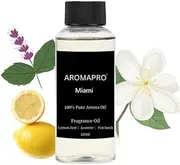 AROMAPRO 100% Pure Aroma Oil – Luxury Citrus Floral Scent with Green Tea, Lemon, Orange, Jasmine, Musk & Patchouli – Long-Lasting Fragrance Oil for Home & Personal Use (500 ml, Miami (Inspired by Home Luxury))
