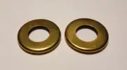 SET OF 2 BRASS PLATED 1" CHECK RINGS FOR 1/4IP LAMP PIPE NEW 54323J
