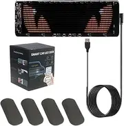 Car LED Sign, Car LED Sign, USB 5V LED Display Panel - IP65 Waterproof Scrolling Display Screen Text Pattern Animation for Car Shop Party Hotel Supplies
