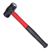 URREA Sledge Hammer 16-Lbs Steel Octagonal Design, Fiber Glass Handle, Hand Tool