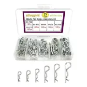 75 Pcs 6 Sizes Cotter Pins R Clips Heavy Duty Zinc Plated Retainer Pins Hitch...