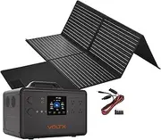 Voltx 2400W Power Station with 200W solar Panel mat+ mc4 to dc5521 cable