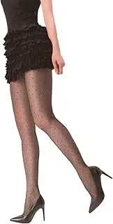 [SENTELEGRI] Little Dot' Patterned Tights – Semi-Sheer, 20 Denier, Small Polka Dot Design