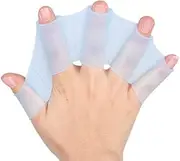 Webbed Swimming Gloves Silicone Soft Eco-Friendly Hand Paddles Aquatic Gloves Swimming Webbed Gloves,Swimming Hand Paddle Swim Flippers for Snorkeling