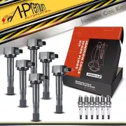 A-Premium 6x Ignition Coil + 6x Iridium Spark Plug for Honda Pilot Acura V6 3.5L