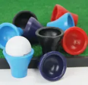 2pcs Rubber Golf Ball Retriever Golf Pick Up Tools Rubber Golf Pickup Black