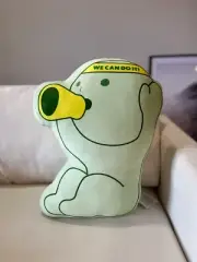 Smiski “We Can Do It!” Motivational Plush Pillow